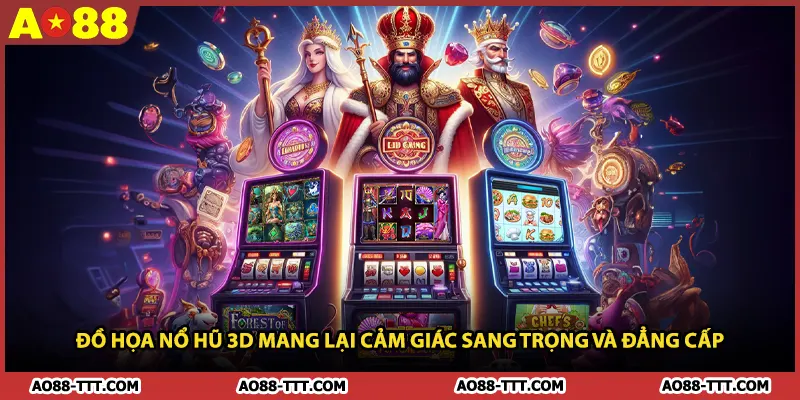Đồ họa nổ hũ 3D mang lại cảm giác sang trọng và đẳng cấp