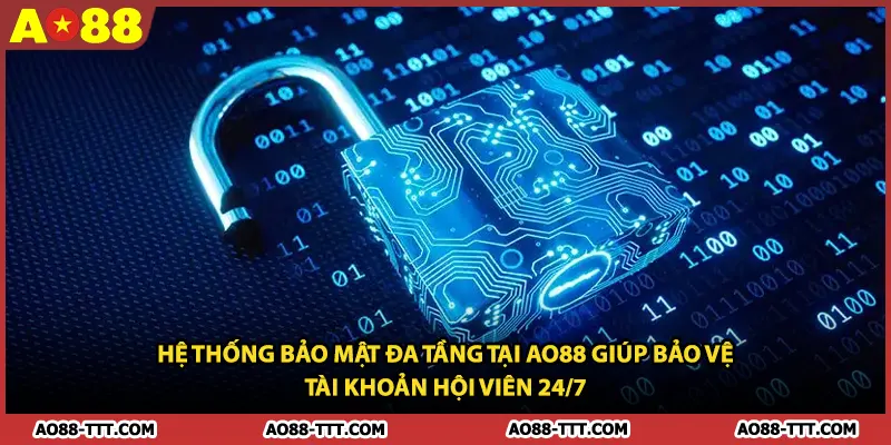 Hệ thống bảo mật đa tầng tại AO88 giúp bảo vệ tài khoản hội viên 24/7
