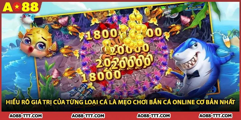 Hiểu rõ giá trị của từng loại cá là mẹo chơi bắn cá online cơ bản nhất