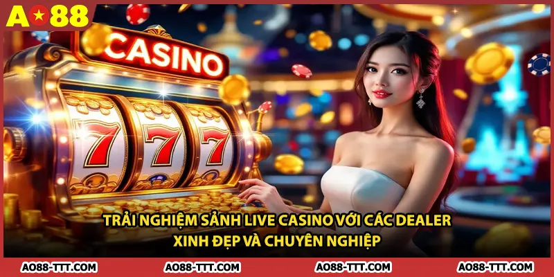 Trải nghiệm sảnh Live Casino với các Dealer xinh đẹp và chuyên nghiệp 